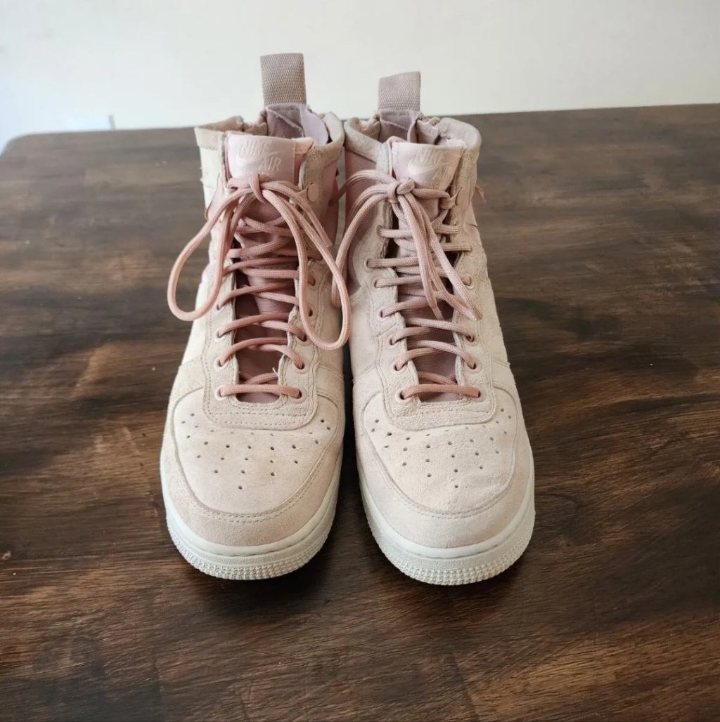 Nike Air Force 1 Pink High Top Womens Size 8